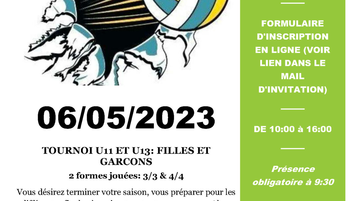 Tournoi U11 et U13 Gembloux
